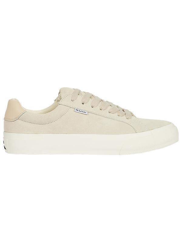 PS By Paul Smith Men's Leather Amos Trainers - Off White Image 1