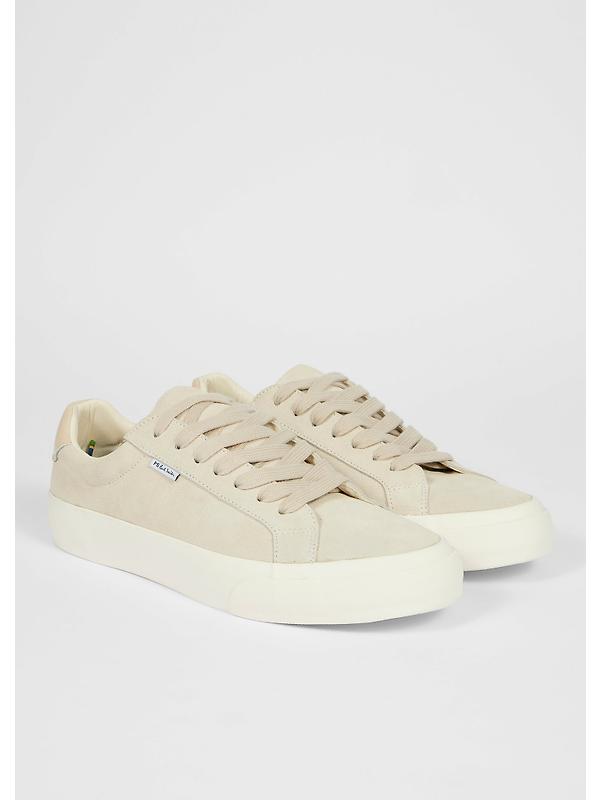 PS By Paul Smith Men's Leather Amos Trainers - Off White Image 4