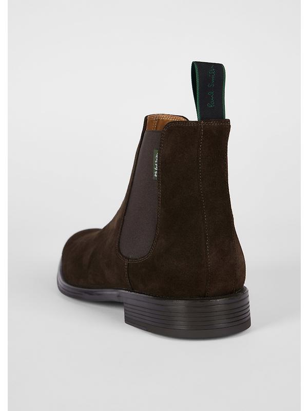 PS By Paul Smith Men's Augustus Chelsea Boots - Dark Brown Suede Image 3