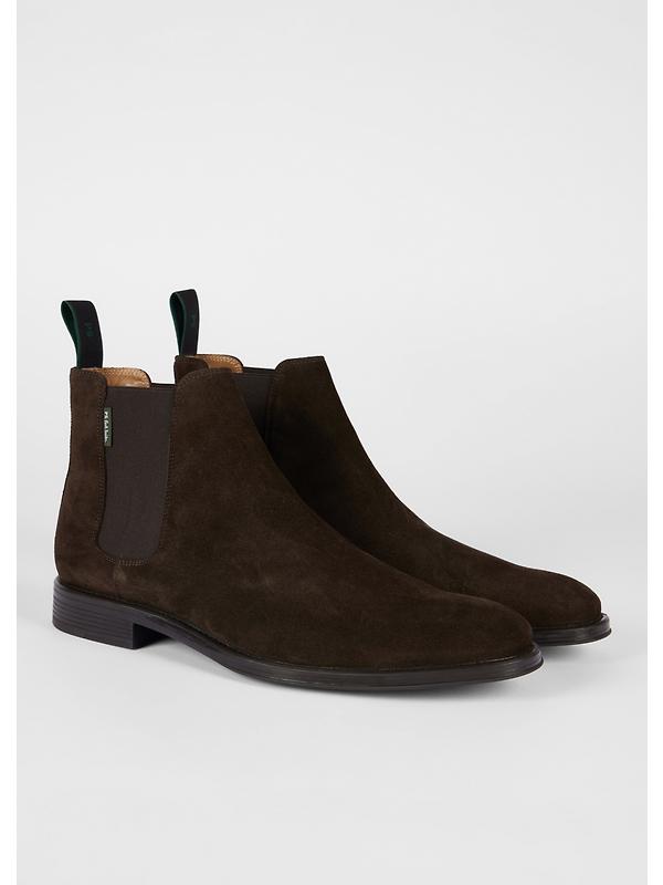 PS By Paul Smith Men's Augustus Chelsea Boots - Dark Brown Suede Image 4