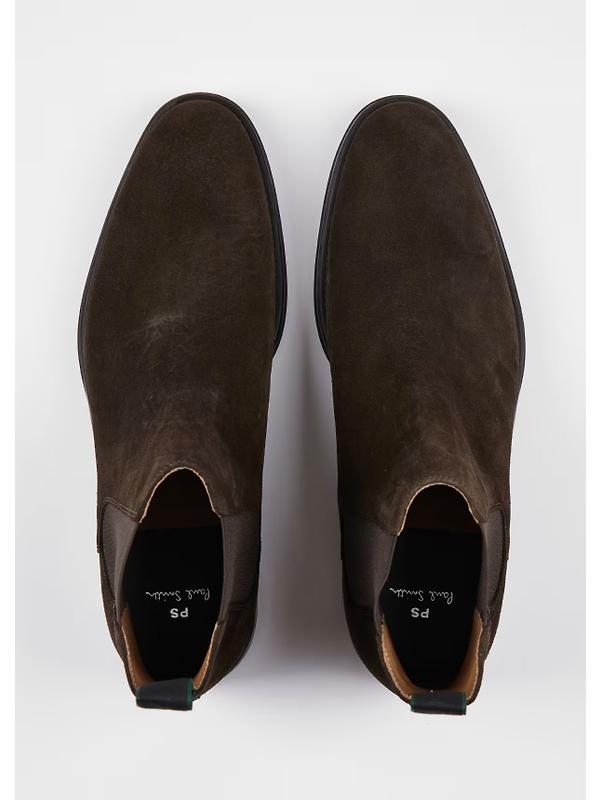 PS By Paul Smith Men's Augustus Chelsea Boots - Dark Brown Suede Image 5