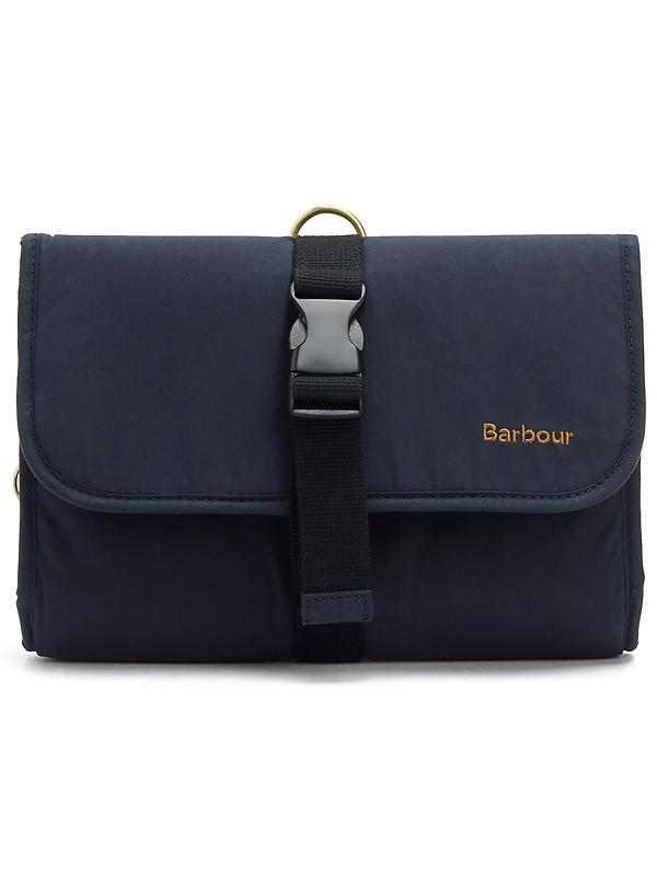 Barbour Men's Transport Hanging Washbag - Navy Image 1