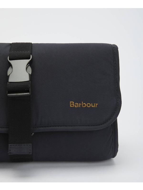 Barbour Men's Transport Hanging Washbag - Navy Image 4