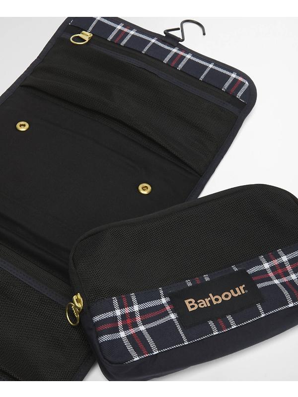 Barbour Men's Transport Hanging Washbag - Navy Image 6