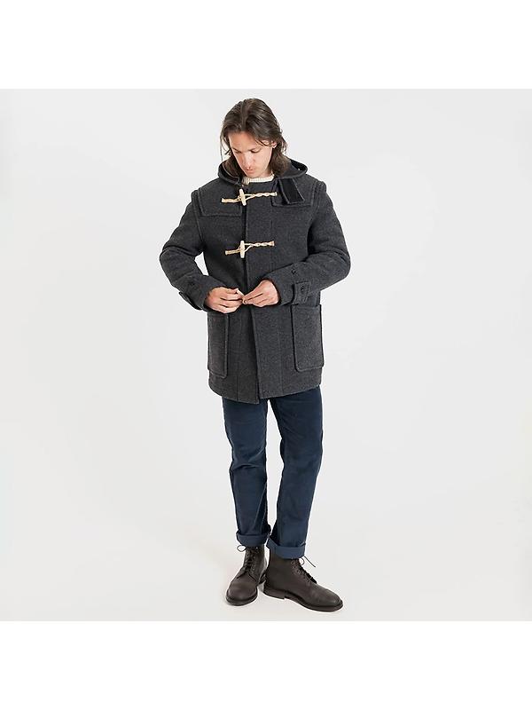 Gloverall Men's Mid-Length Monty Duffle Coat - Charcoal Image 3