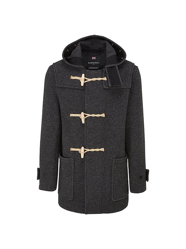 Gloverall Men's Mid-Length Monty Duffle Coat - Charcoal Image 1