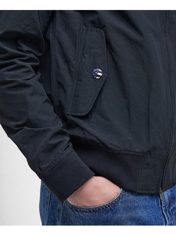 Barbour International Men's Rectifier Harrington Jacket - Navy Image 8