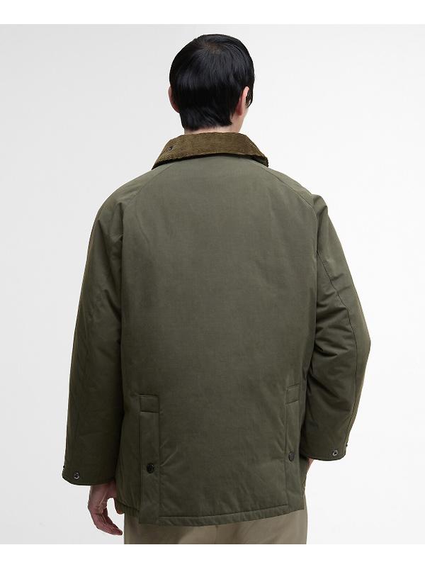 Barbour Men's Oversized Bedale Padded Casual Jacket - Olive Image 4