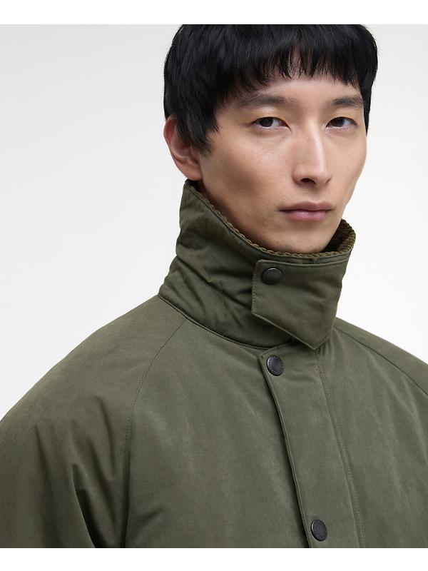 Barbour Men's Oversized Bedale Padded Casual Jacket - Olive Image 5