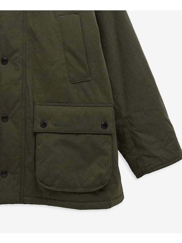 Barbour Men's Oversized Bedale Padded Casual Jacket - Olive Image 9