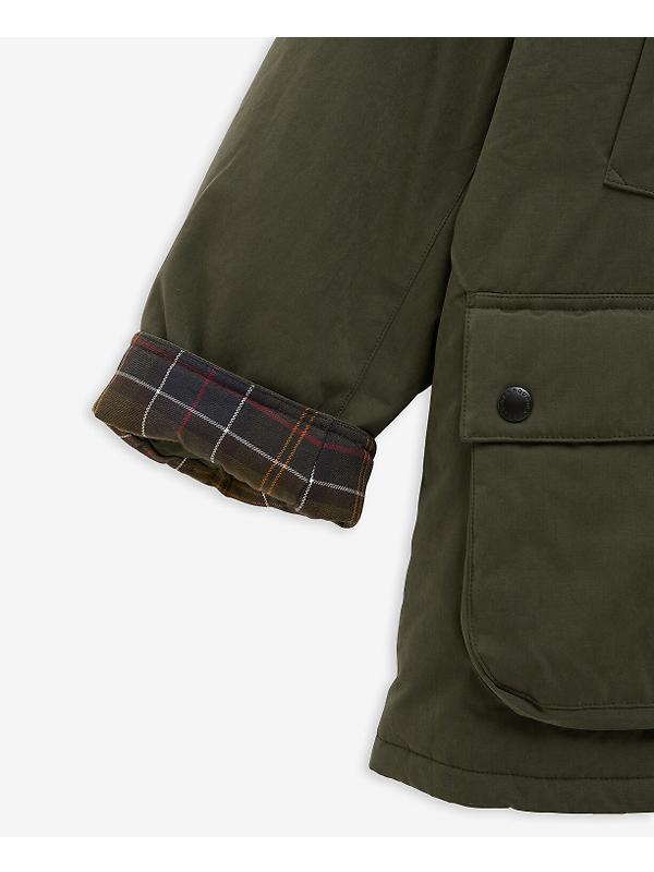 Barbour Men's Oversized Bedale Padded Casual Jacket - Olive Image 10