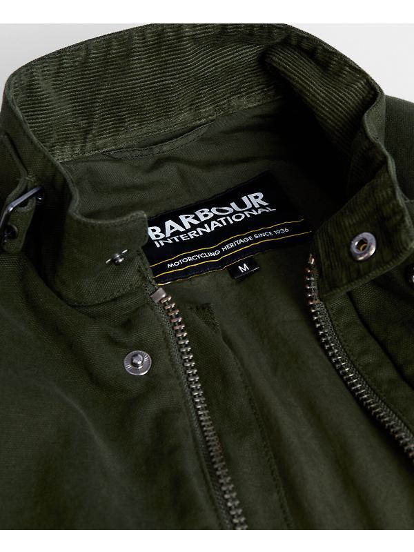Barbour International Men's Washed Casual A7 Jacket - Sage Image 8