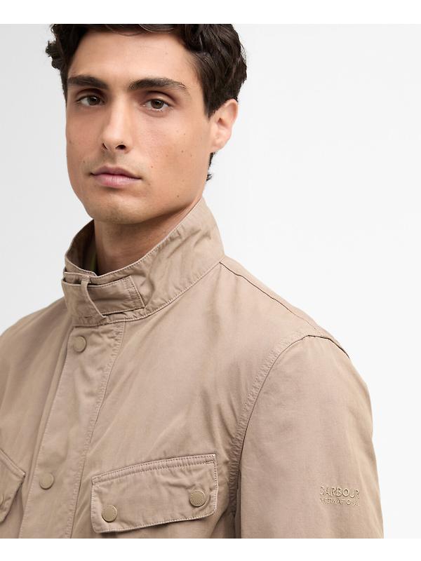 Barbour International Men's Garment Dyed Duke Casual Jacket - Timberwolf Image 5