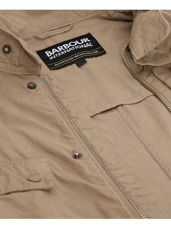Barbour International Men's Garment Dyed Duke Casual Jacket - Timberwolf Image 7