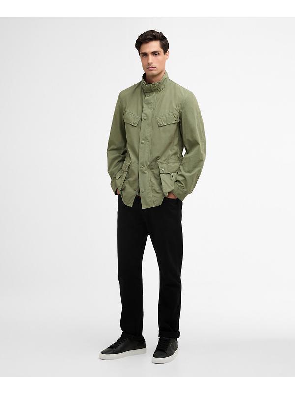 Barbour International Men's Garment Dyed Duke Casual Jacket - Burnt Olive Image 3