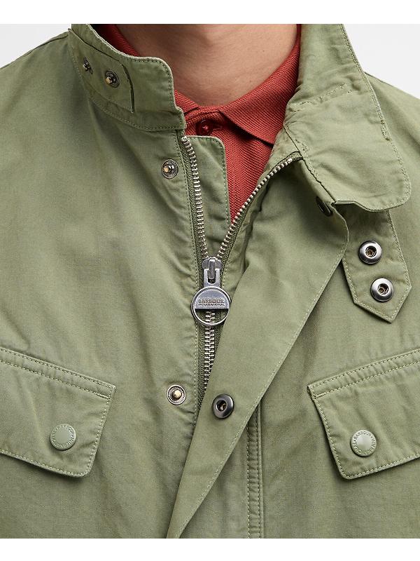 Barbour International Men's Garment Dyed Duke Casual Jacket - Burnt Olive Image 5