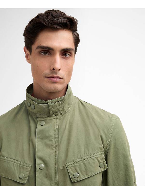 Barbour International Men's Garment Dyed Duke Casual Jacket - Burnt Olive Image 6