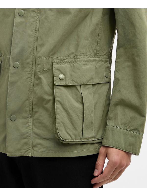 Barbour International Men's Garment Dyed Duke Casual Jacket - Burnt Olive Image 7