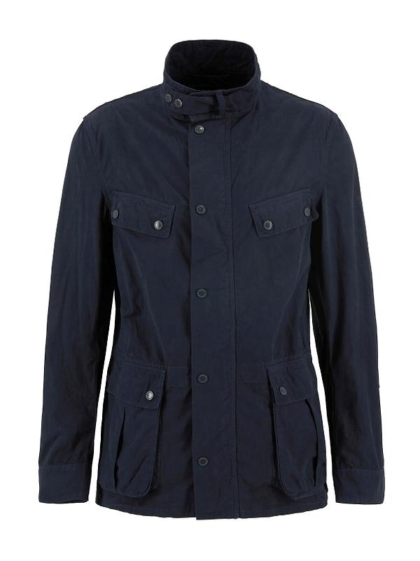 Barbour International Men's Garment Dyed Duke Casual Jacket - Navy Image 1
