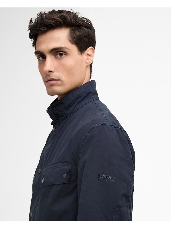 Barbour International Men's Garment Dyed Duke Casual Jacket - Navy Image 6