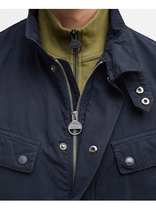 Barbour International Men's Garment Dyed Duke Casual Jacket - Navy Image 8