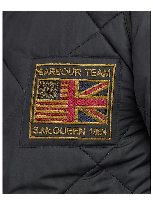 Barbour International Men's Steve McQueen Merchant Quilted Jacket - Black Image 4