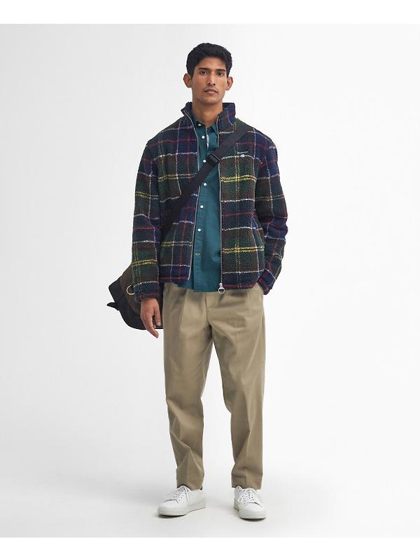Barbour Men's Tartan Zip Through Fleece - Classic Tartan Image 3