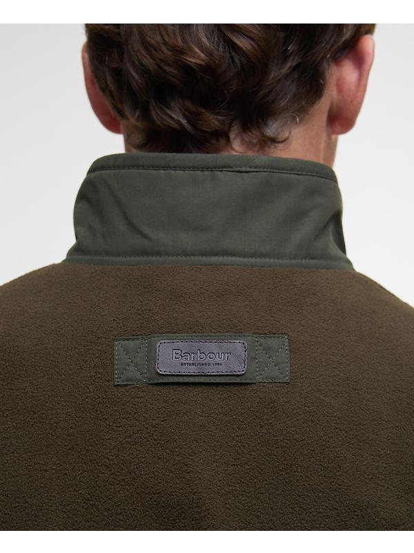 Barbour Men's Lowich Fleece Gilet - Olive Image 6