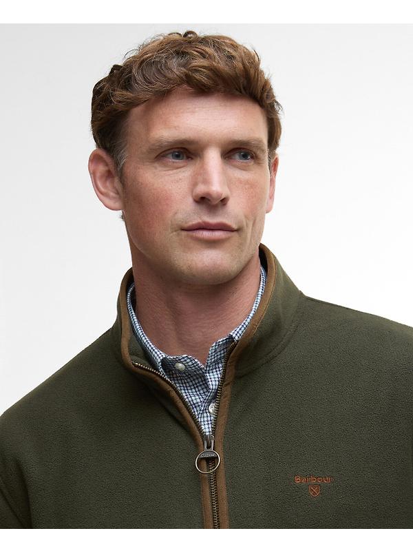 Barbour Men's Harwood Zip Thru Fleece - Olive Image 5