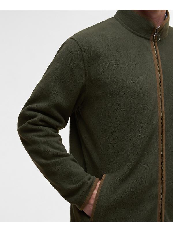 Barbour Men's Harwood Zip Thru Fleece - Olive Image 6