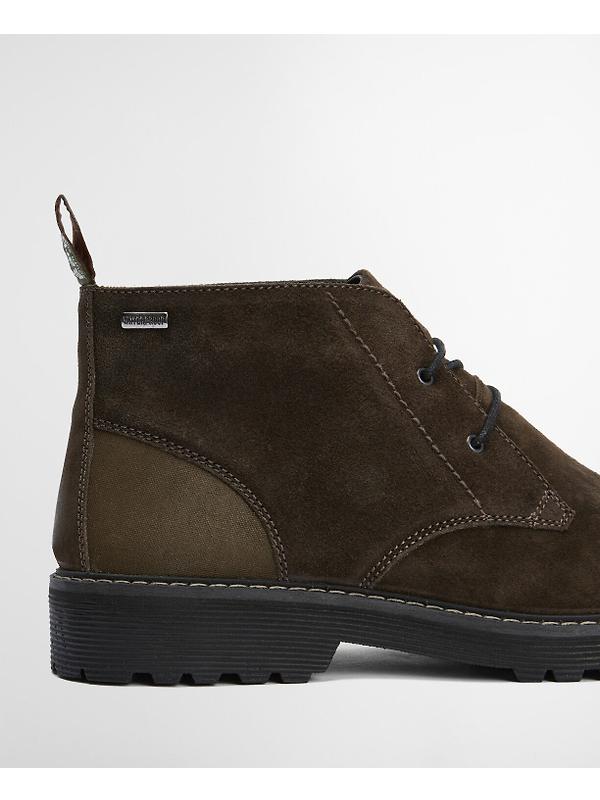 Barbour Men's Maxwell Chukka Boots - Oiled Brown Suede Image 7