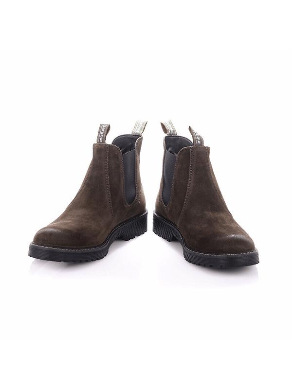 Barbour Men's Patton Chelsea Boots - Oiled Brown Suede Image 11