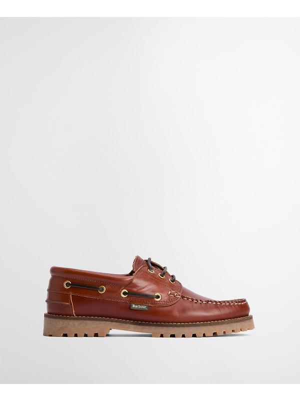 Barbour Men's Re-Engineered Deck Boat Shoes - Tan Image 2