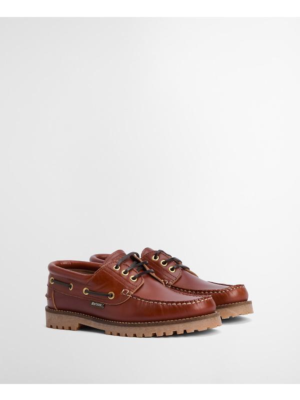Barbour Men's Re-Engineered Deck Boat Shoes - Tan Image 8