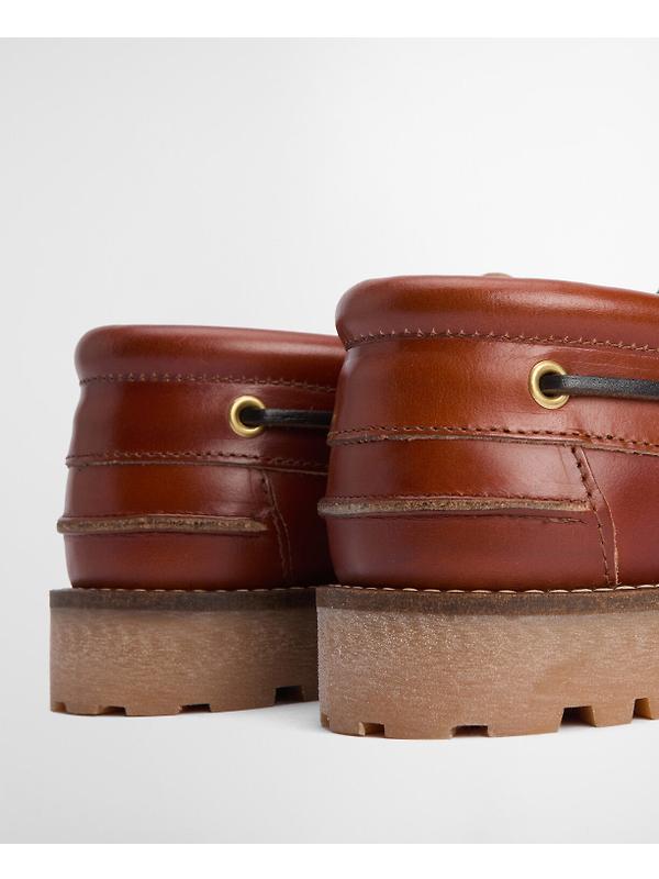 Barbour Men's Re-Engineered Deck Boat Shoes - Tan Image 6