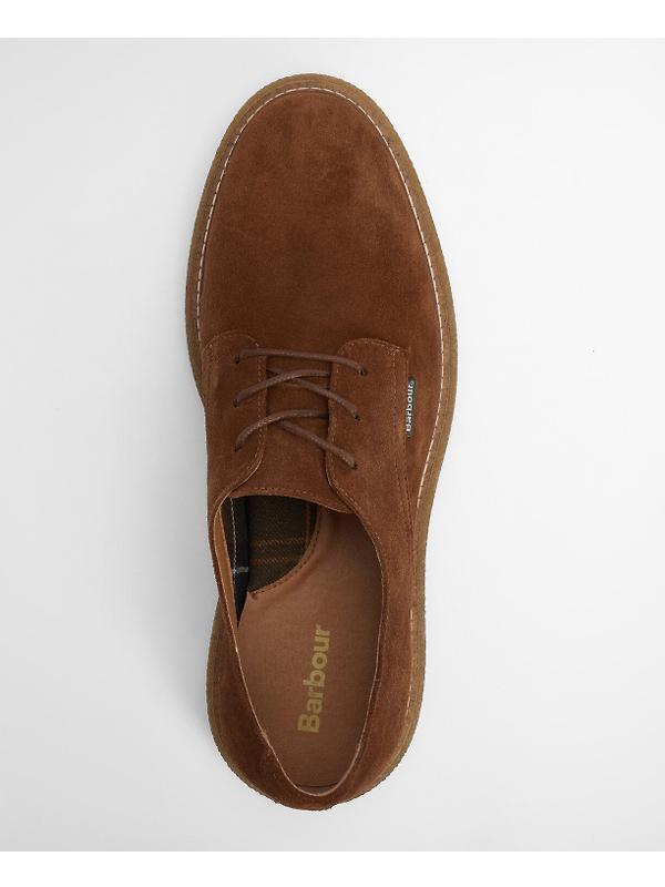 Barbour Men's Harefield Derby Shoes - Toffee Suede Image 7