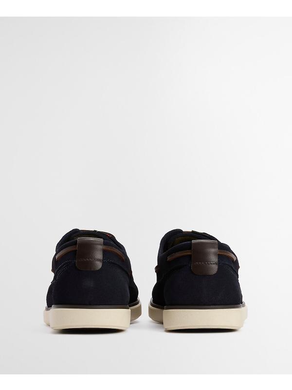 Barbour Men's Rothley Boat Shoes - Navy Suede Image 3