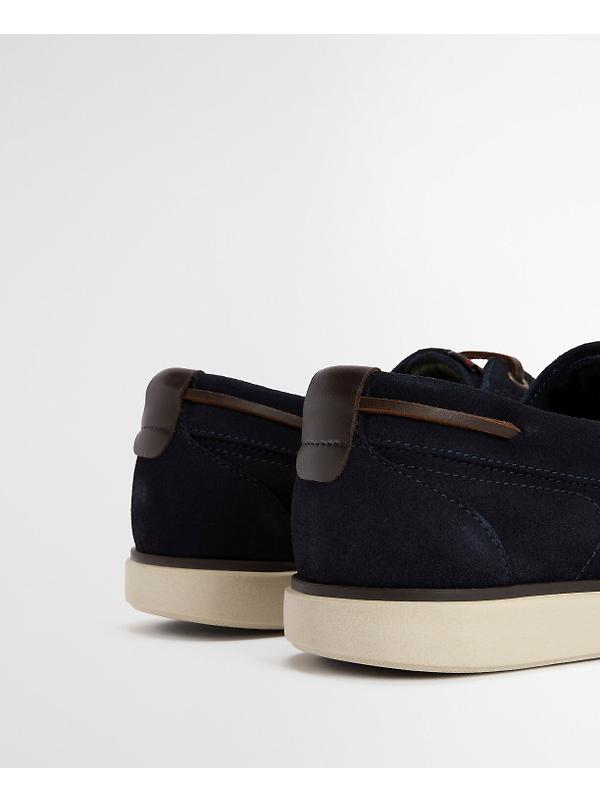 Barbour Men's Rothley Boat Shoes - Navy Suede Image 5