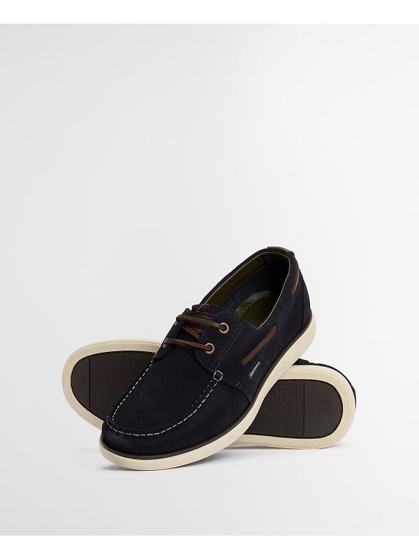 Barbour Men's Rothley Boat Shoes - Navy Suede Image 7