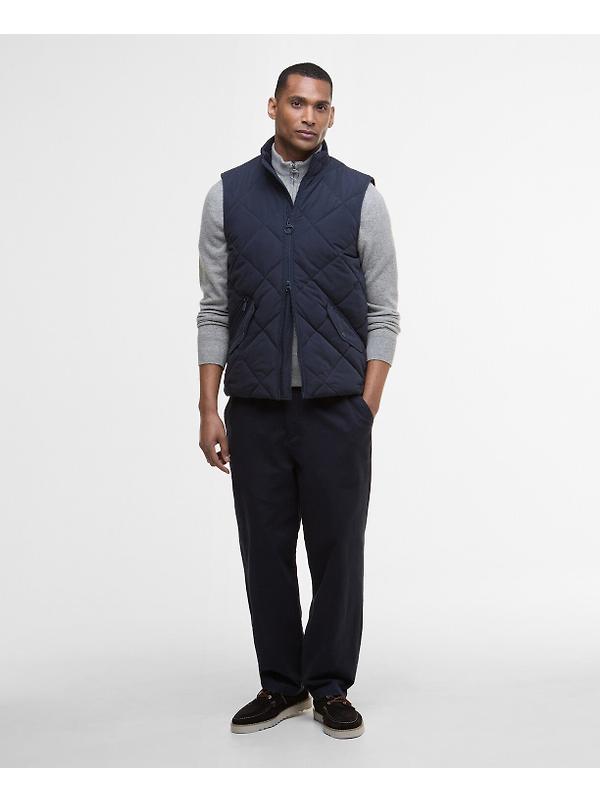 Barbour Men's City Chelsea Quilted Gilet - Dark Navy/Midnight Oak Image 3