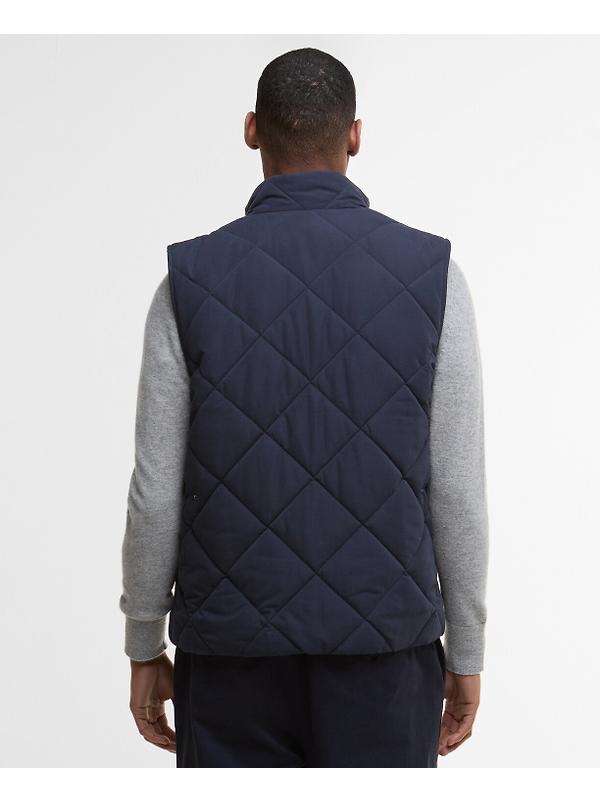 Barbour Men's City Chelsea Quilted Gilet - Dark Navy/Midnight Oak Image 4