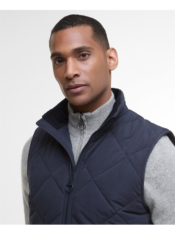 Barbour Men's City Chelsea Quilted Gilet - Dark Navy/Midnight Oak Image 5
