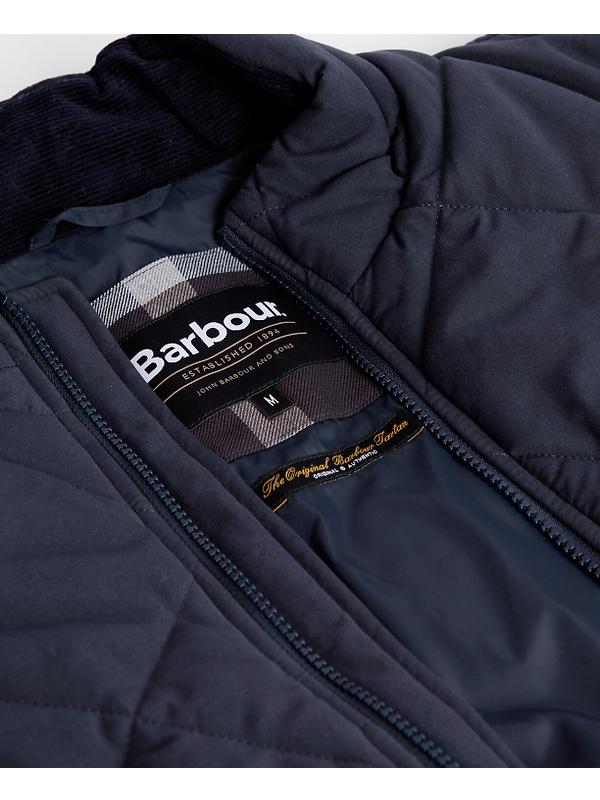 Barbour Men's City Chelsea Quilted Gilet - Dark Navy/Midnight Oak Image 7