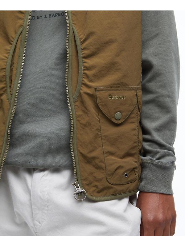 Barbour Men's Utility Flyweight Gilet - Light Sage Image 7