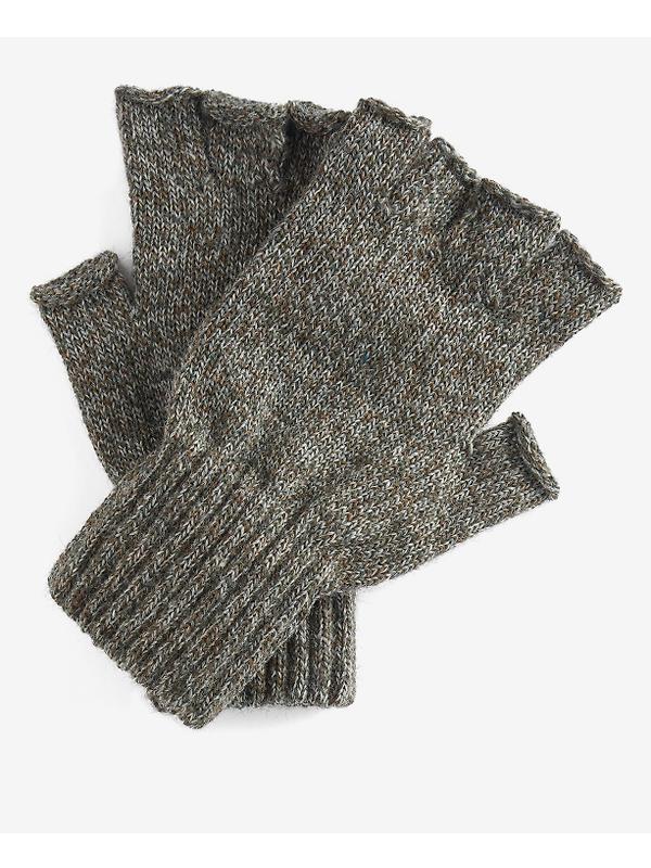 Barbour Men's Fingerless Gloves - Green Image 4