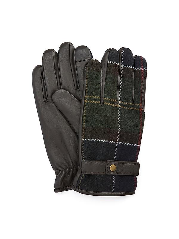 Barbour Men's Newbrough Tartan Gloves - Classic Image 1