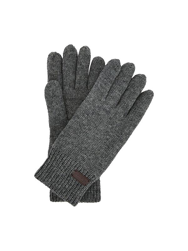 Barbour Men's Carlton Knitted Gloves - Grey Product Image