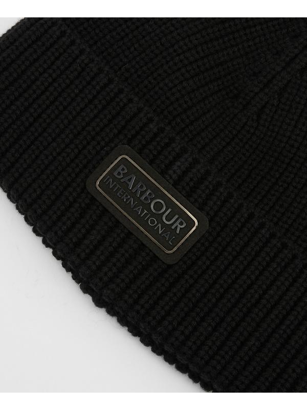 Barbour International Men's Sweeper Beanie and Scarf Gift Set - Black Image 6