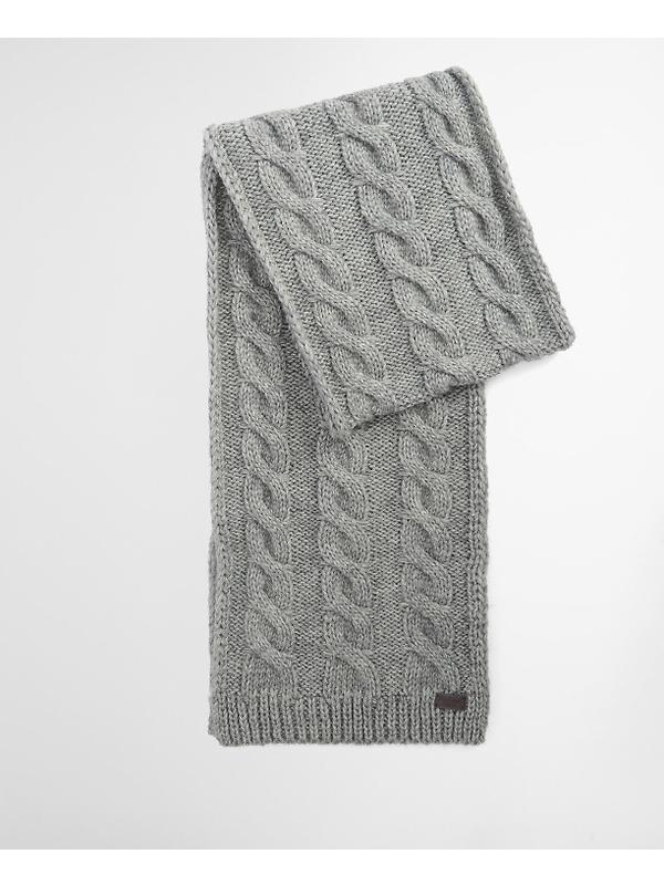 Barbour Men's Jesmond Beanie and Scarf Gift Set - Mid Grey Image 6