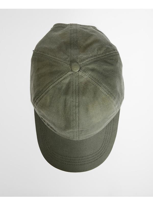 Barbour Men's Wax Sports Cap - Light Moss Image 6
